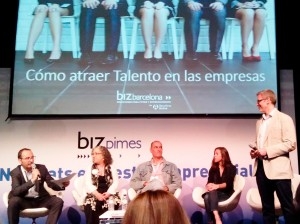 Miquel Roselló, Career Advisor for the EADA Executive MBA and International MBA, giving a presentation at Biz Barcelona on how to attract talent. According to Mr Roselló, in order to attract the best talent, companies need to seduce candidates first by explaining what makes them different. 